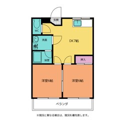 ウェルネスハイツ茶屋の物件間取画像